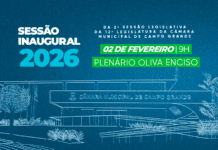 Câmara promove na segunda-feira Sessão Solene Inaugural dos trabalhos legislativos de 2026