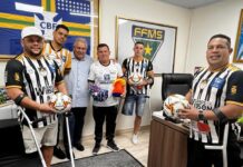 FFMS firma parceria com clube de futebol para amputados